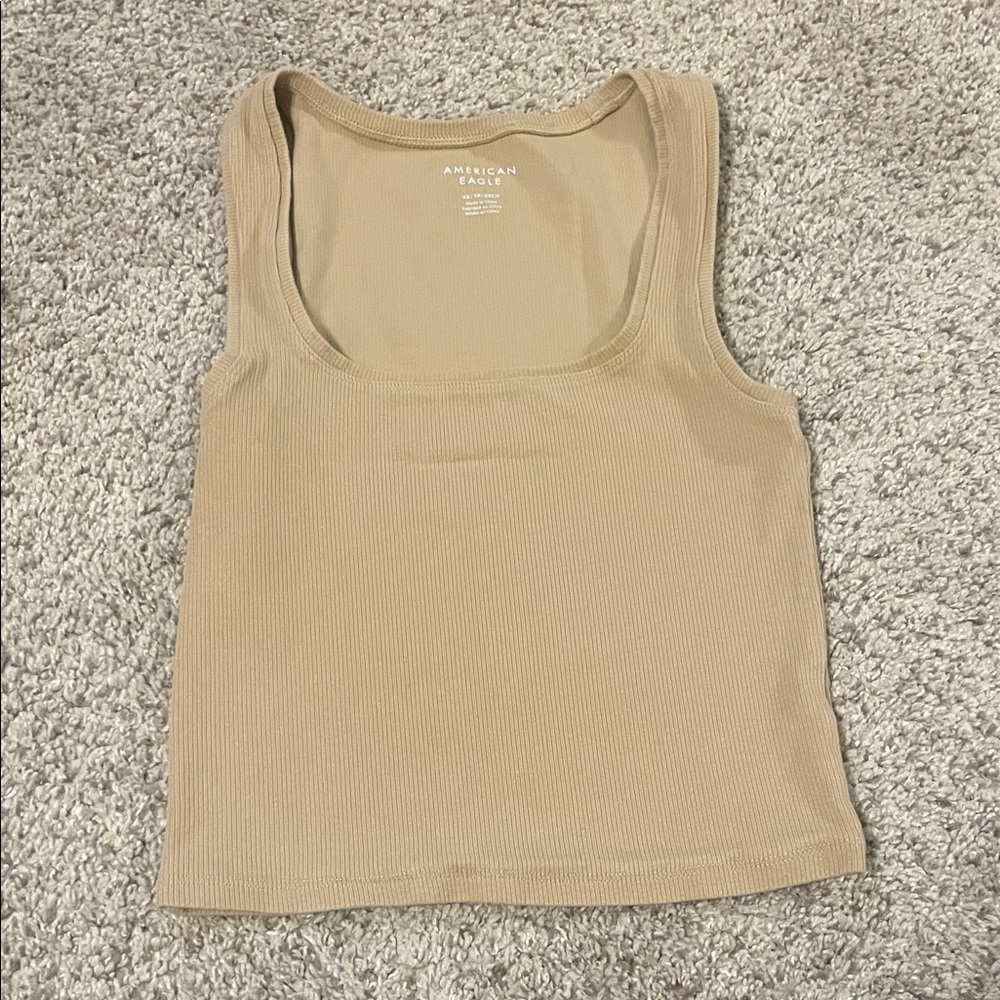 American Eagle Women's Tan Tank Top